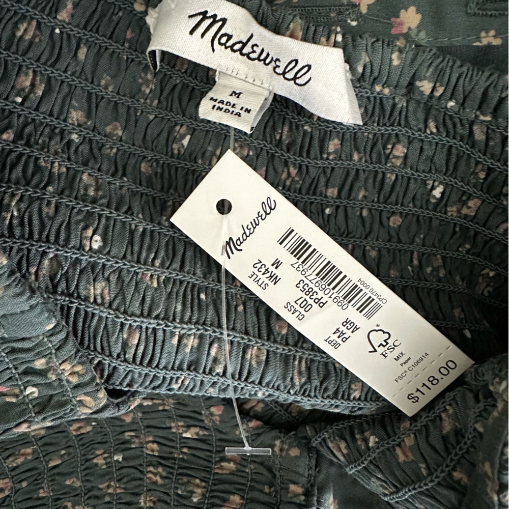 Madewell Women’s Smocked Mini Dress - Picture 11 of 11